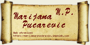 Marijana Pucarević vizit kartica
